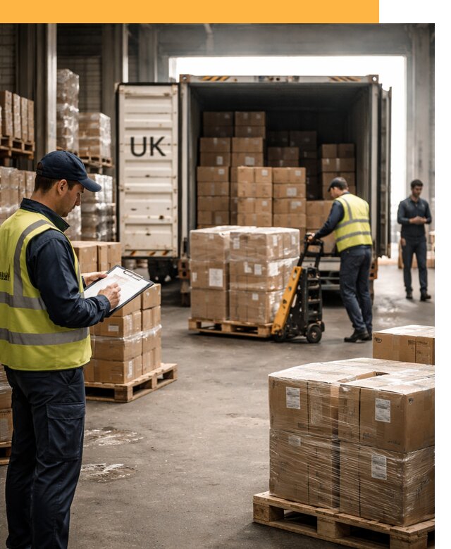 Доставка грузов из Великобритании с таможенным оформлением от 12895