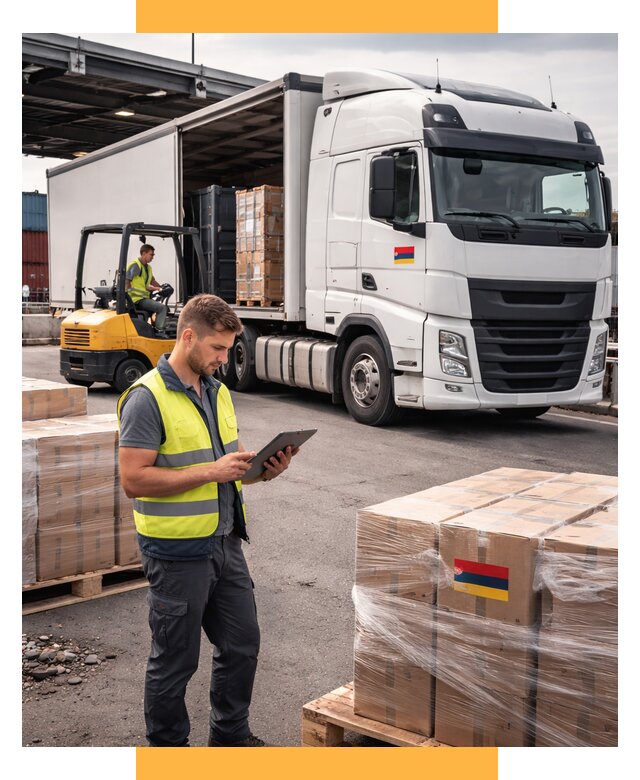 Автоперевозки из Армении от 98002 р. — услуги СетСервис-Сно