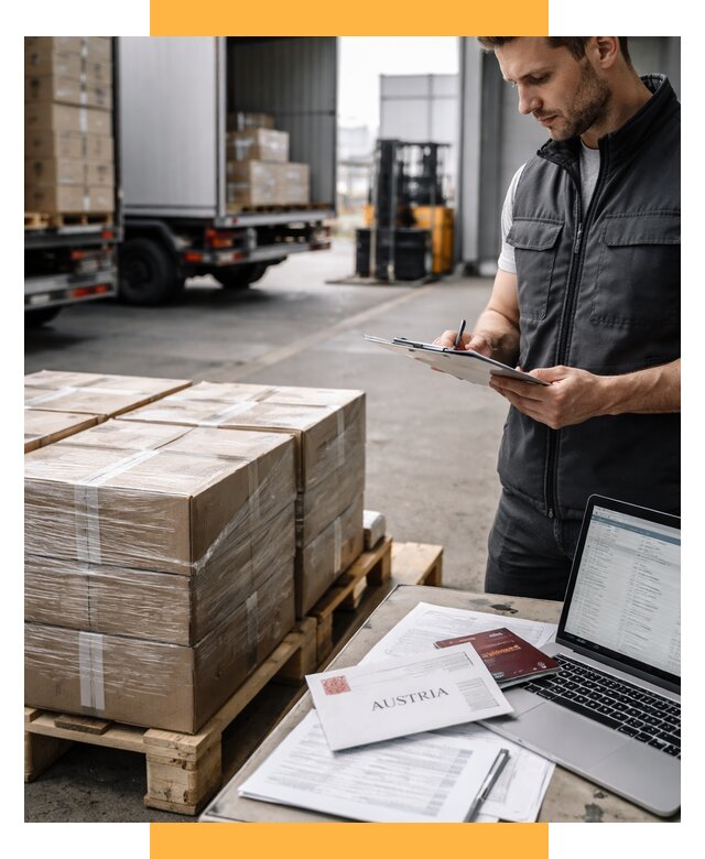 Доставка в Австрию от 67054 р. Логистика и экспорт СетСервис-Сно