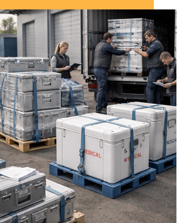 Перевозка медицинского оборудования по всему миру от 15474 руб